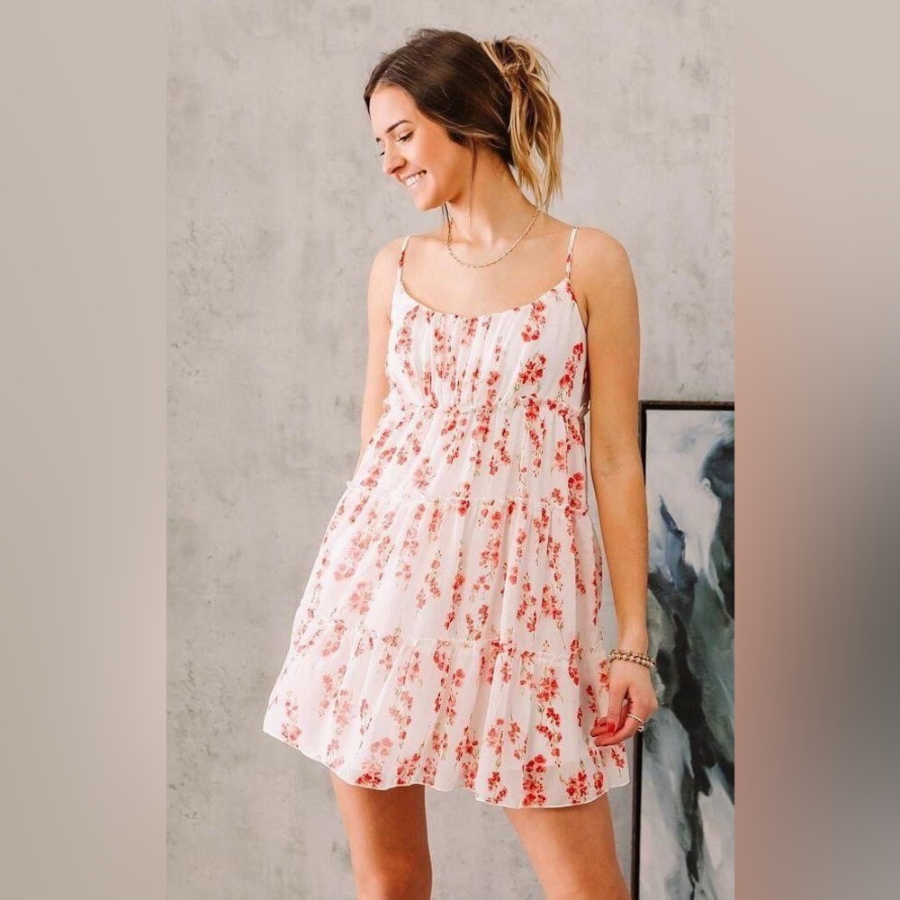 Floral Spaghetti Strap Dress